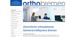 Desktop Screenshot of orthobremen.de