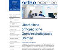 Tablet Screenshot of orthobremen.de